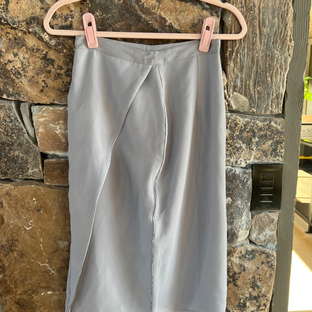 Reiss Grey wrap pencil skirt